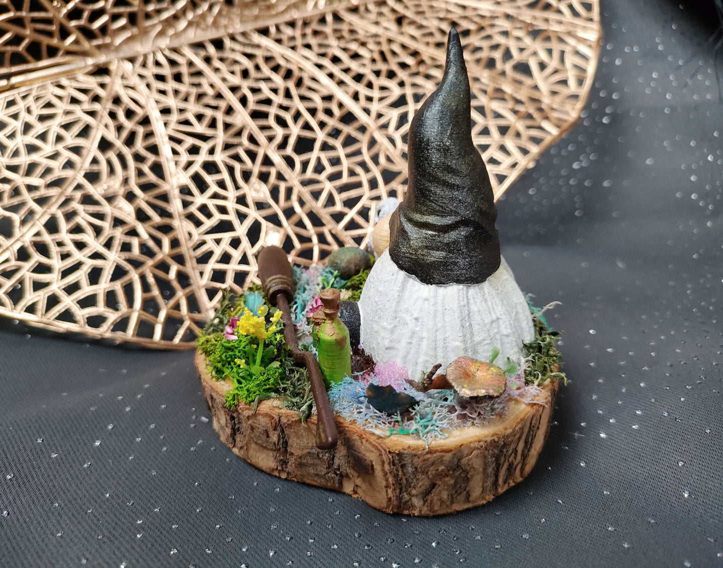 Diorama gnome sorcier