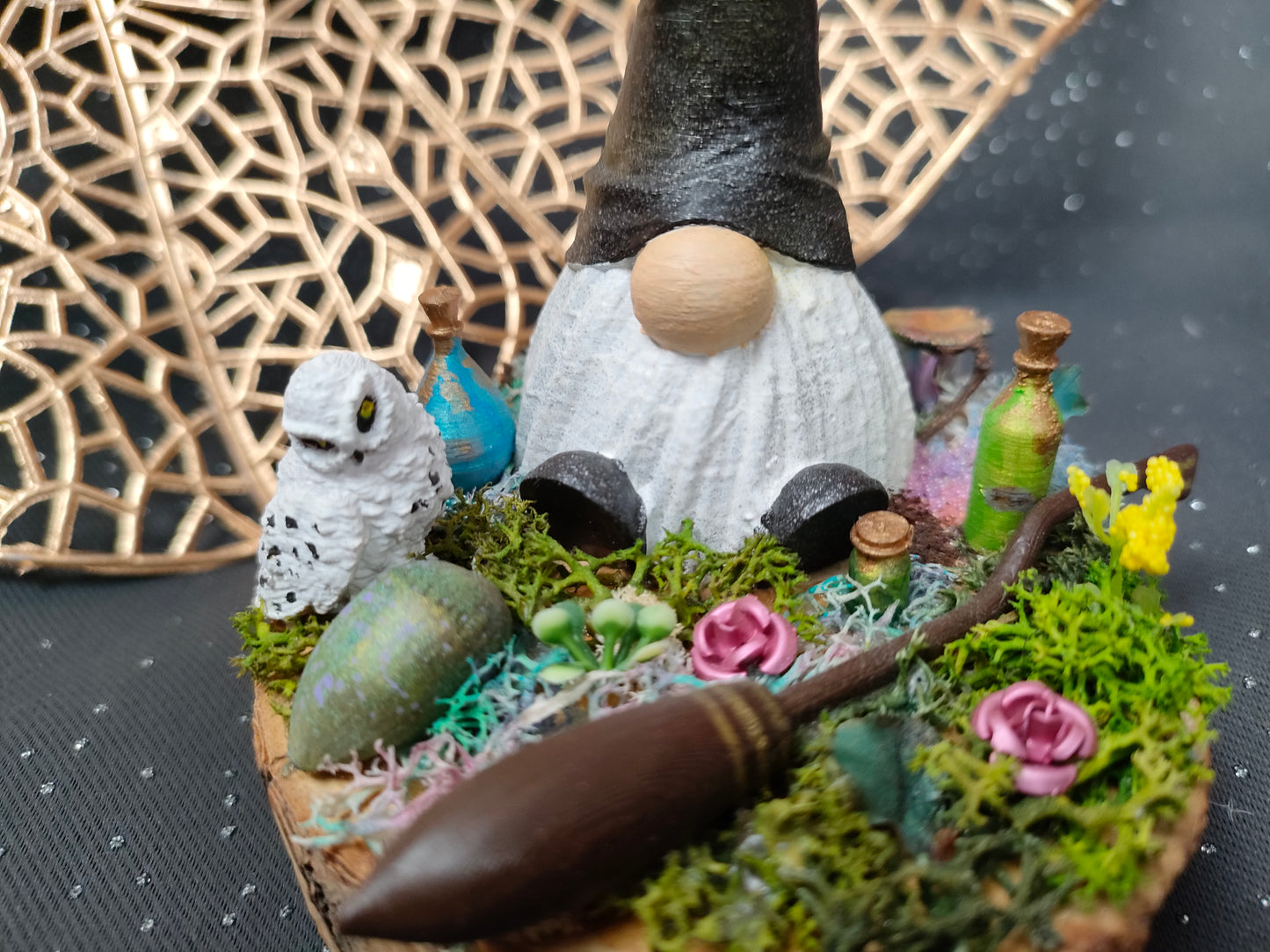 Diorama gnome sorcier