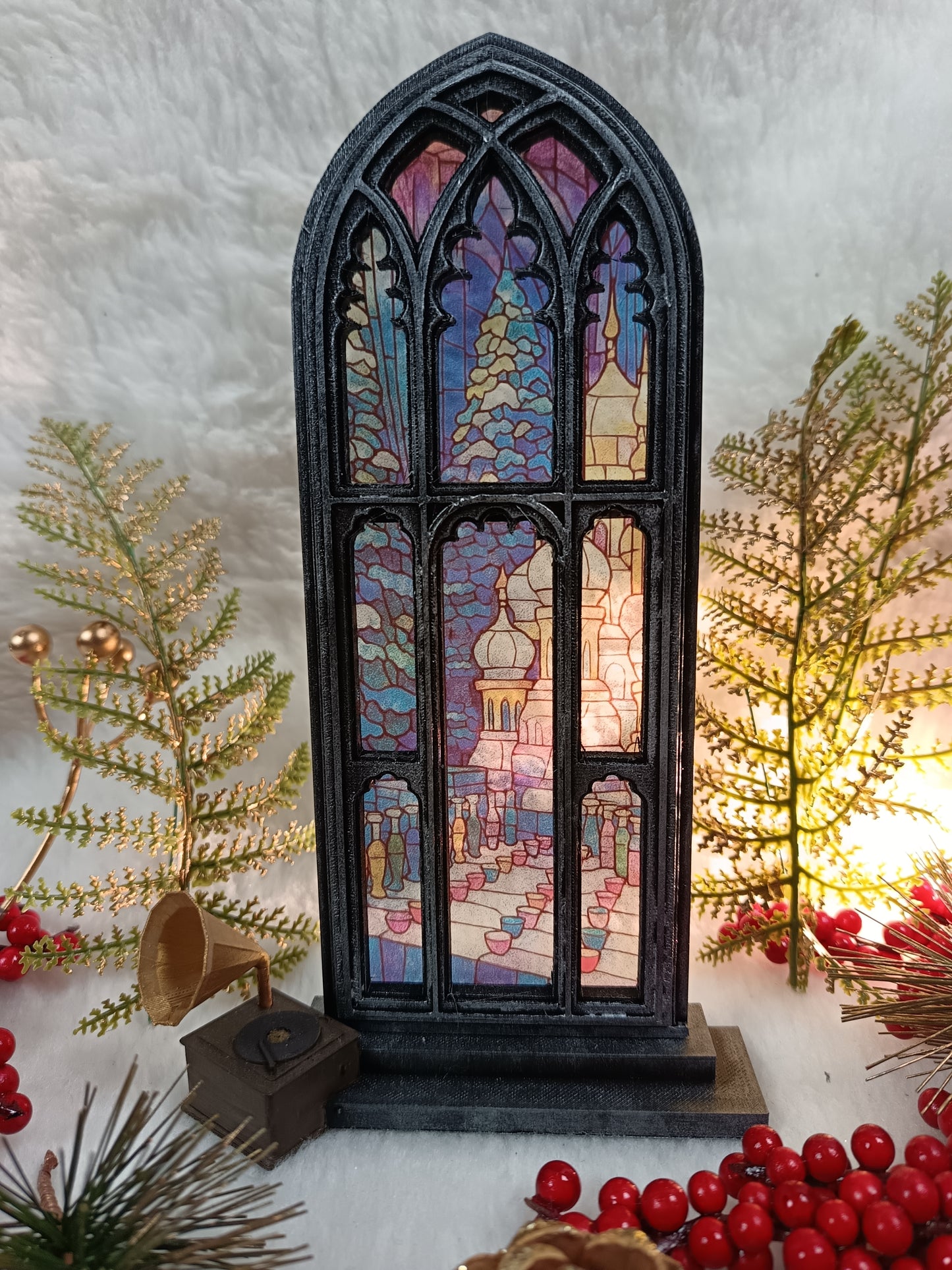 Vitrail du bal de Noël