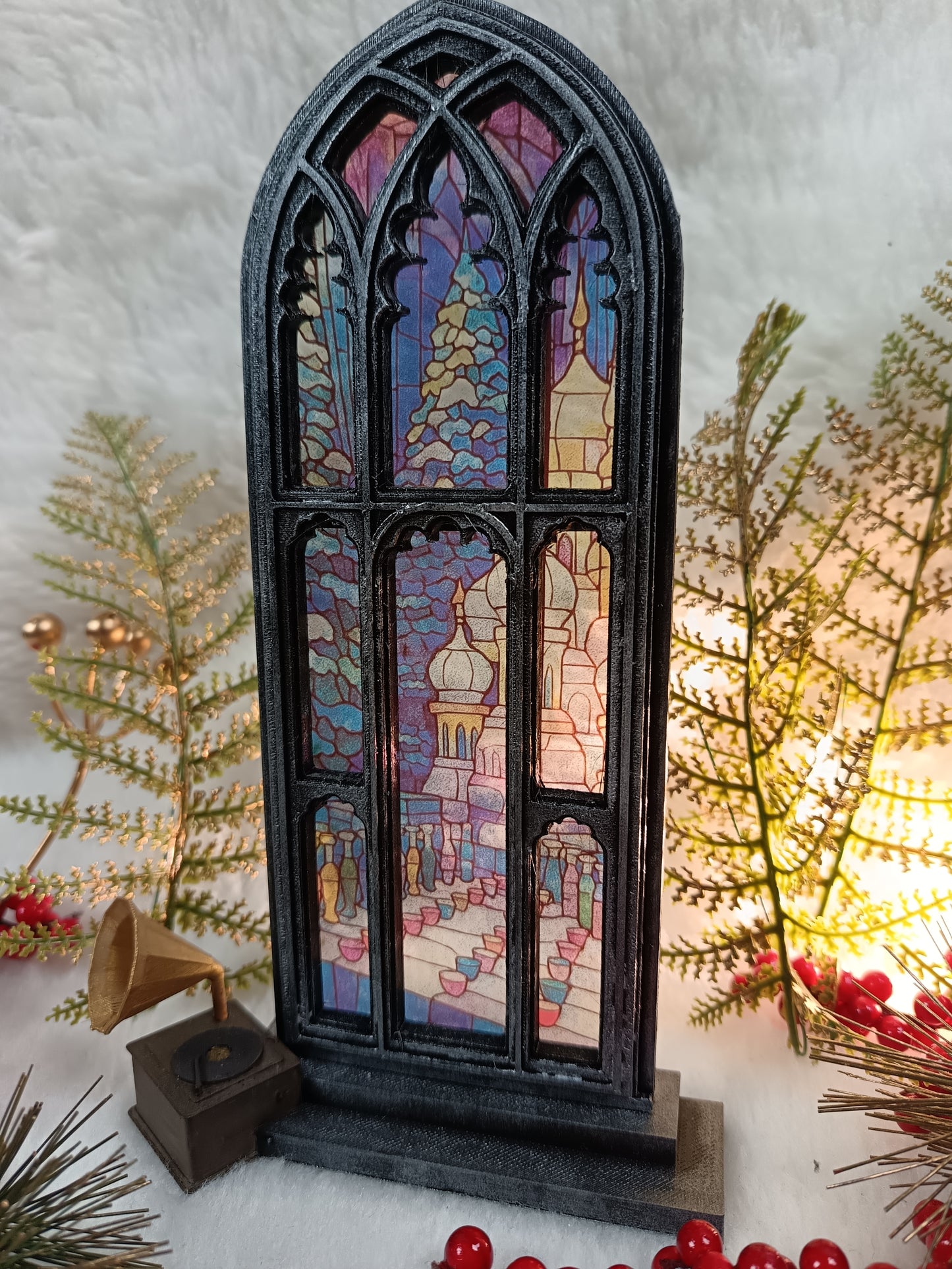 Vitrail du bal de Noël